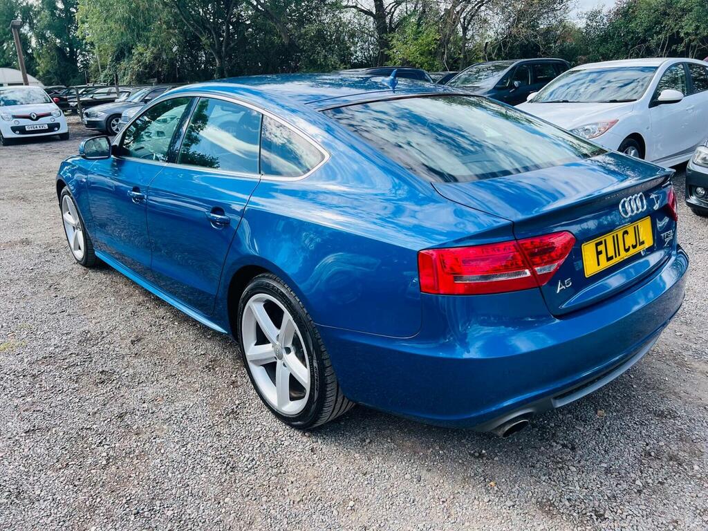 Audi A5 Hatchback 2.0 Tfsi S Line Sportback S Tronic Quatt Blue #11