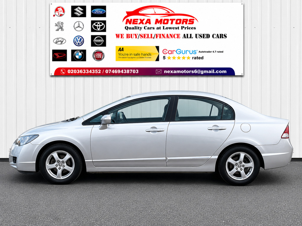 Honda Civic 1.3 Ima Es Saloon Hybrid 109 Silver #4