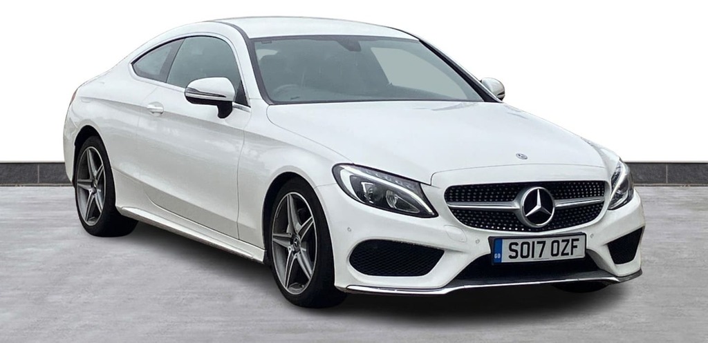 Mercedes-Benz C Class C220d Amg Line Nav Camera Leather White