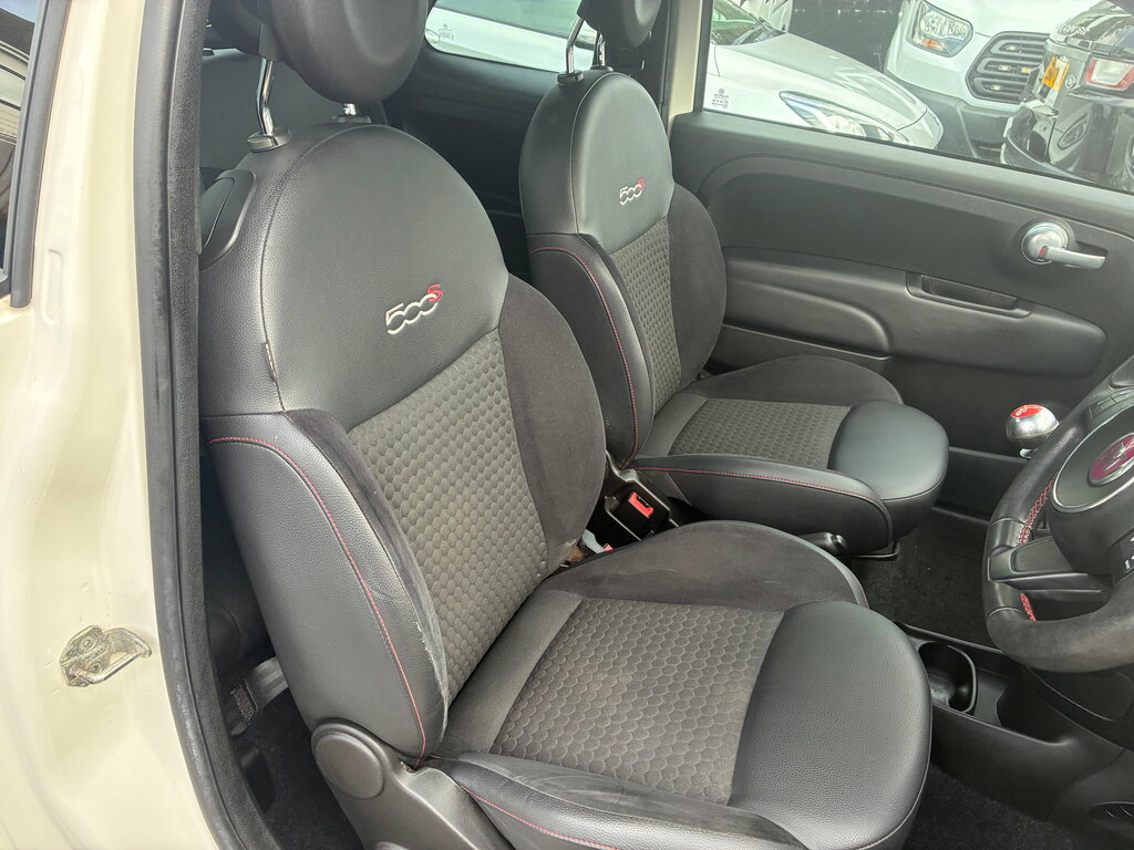 Fiat 500 Hatchback White #11