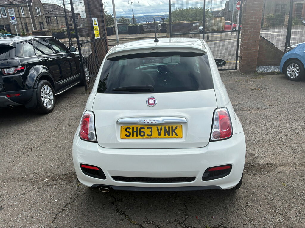 Fiat 500 1.2 S Hatchback Euro 5 Ss 69 White #4