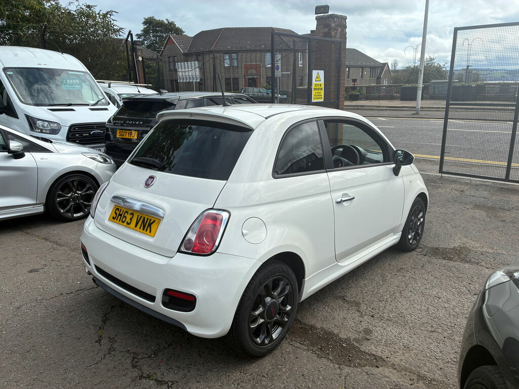 Fiat 500 1.2 S Hatchback Euro 5 Ss 69 White #3