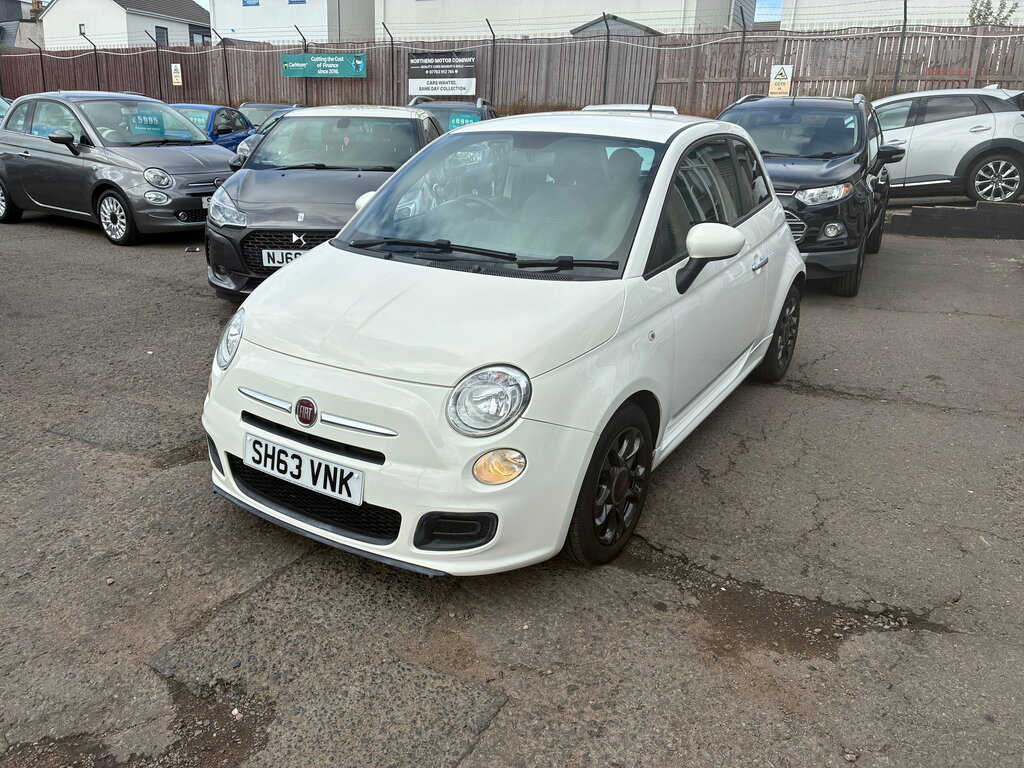 Fiat 500 Hatchback White #7