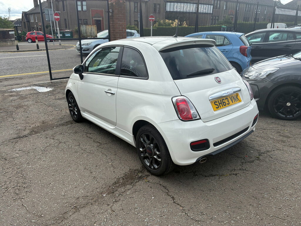 Fiat 500 1.2 S Hatchback Euro 5 Ss 69 White #5