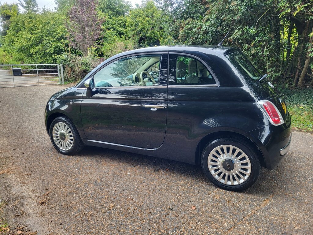 Fiat 500 1.2 Lounge Hatchback Euro 5 Ss Black #5