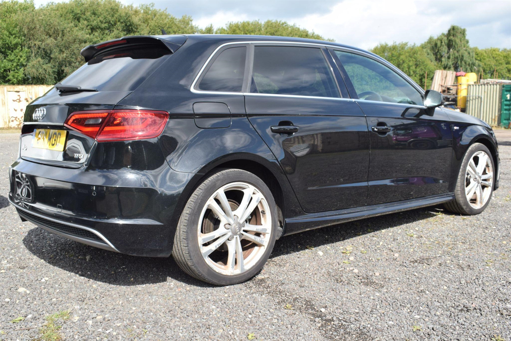 Audi A3 1.4 Tfsi S Line Sportback S Tronic Euro 6 Ss Black #2