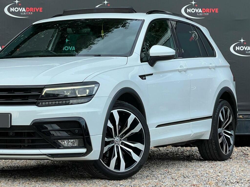 Volkswagen Tiguan 2.0 Tdi R-line Dsg 4Motion Euro 6 Ss White #3