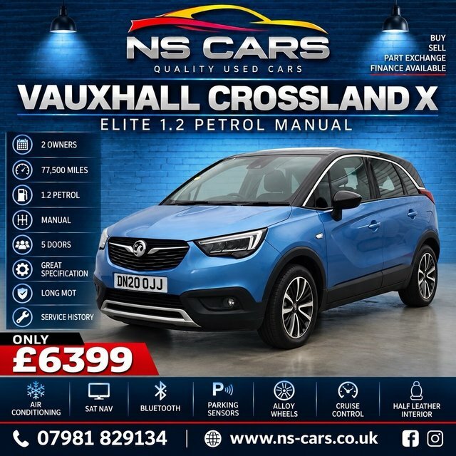 Vauxhall Crossland X 1.2 Elite Nav Suv Euro 6 Ss Blue