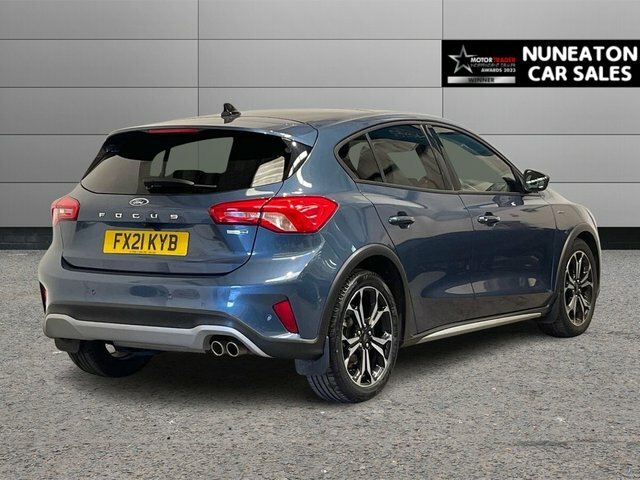 Ford Focus 1.0T Ecoboost Mhev Active X Edition Hatchback FX21KYB Blue #3
