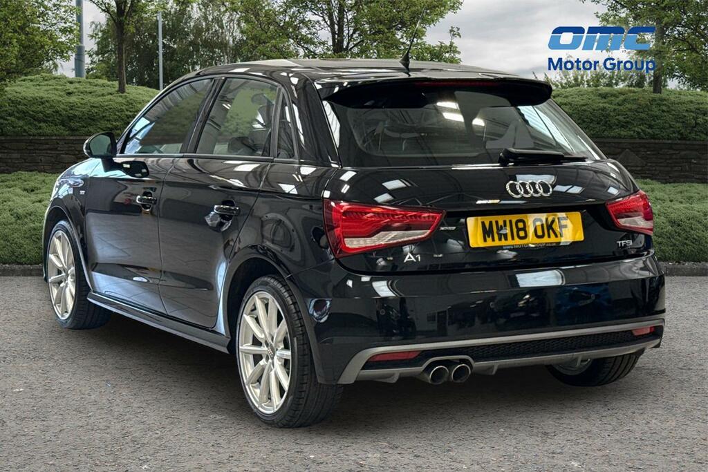 Audi A1 1.4 Tfsi S Line Nav S Tronic MW18OKF Black #4