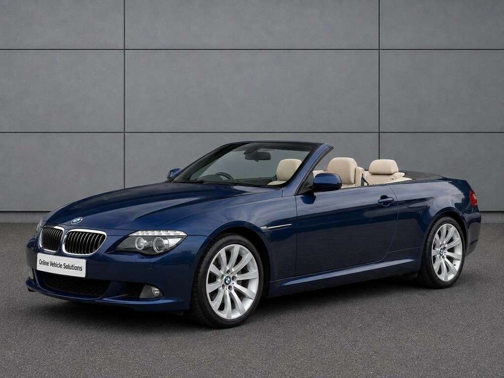 BMW 6 Series Convertible 3.0 635D Sport Convertible 2008 Blue #6