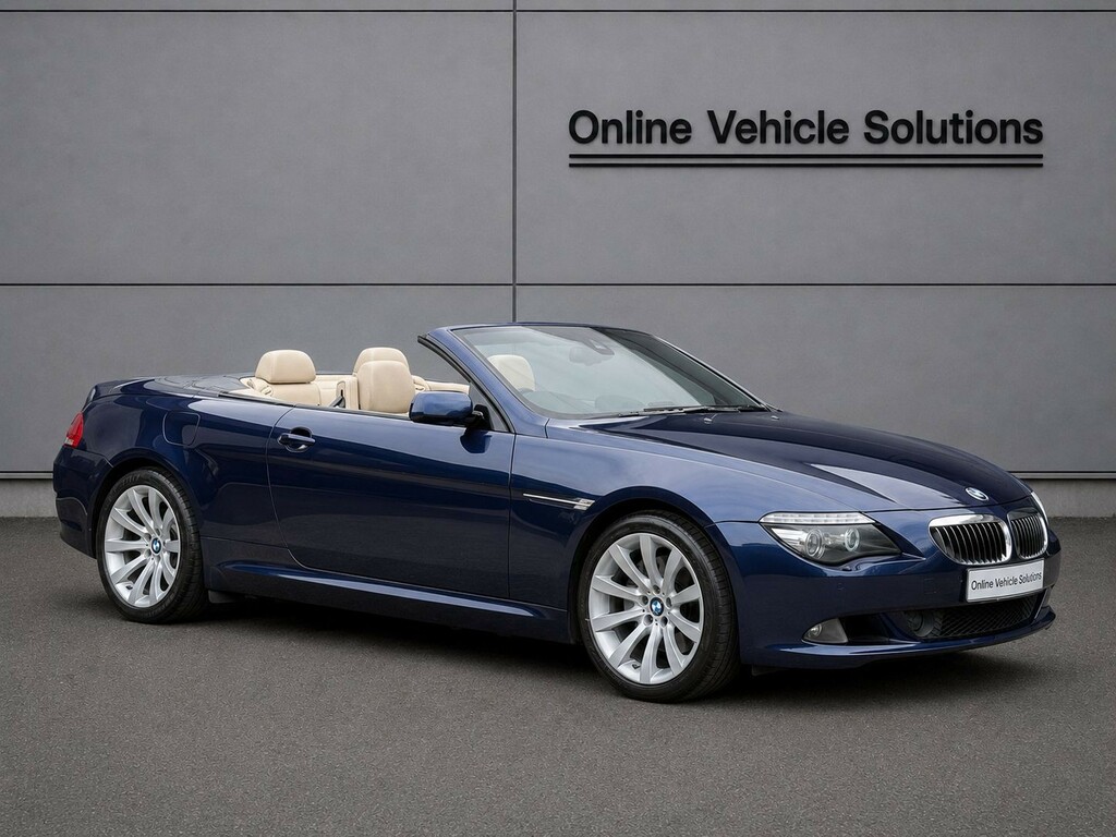 BMW 6 Series Convertible 3.0 635D Sport Convertible 2008 Blue