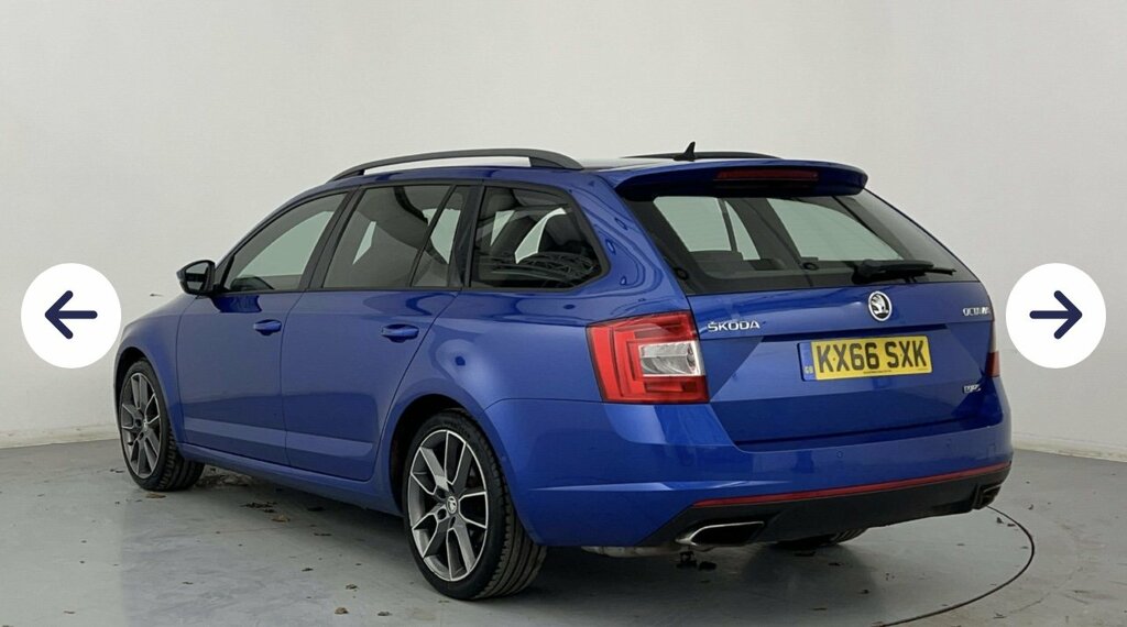 Skoda Octavia Estate 2.0 Tfsi Vrs 2016 Blue #6