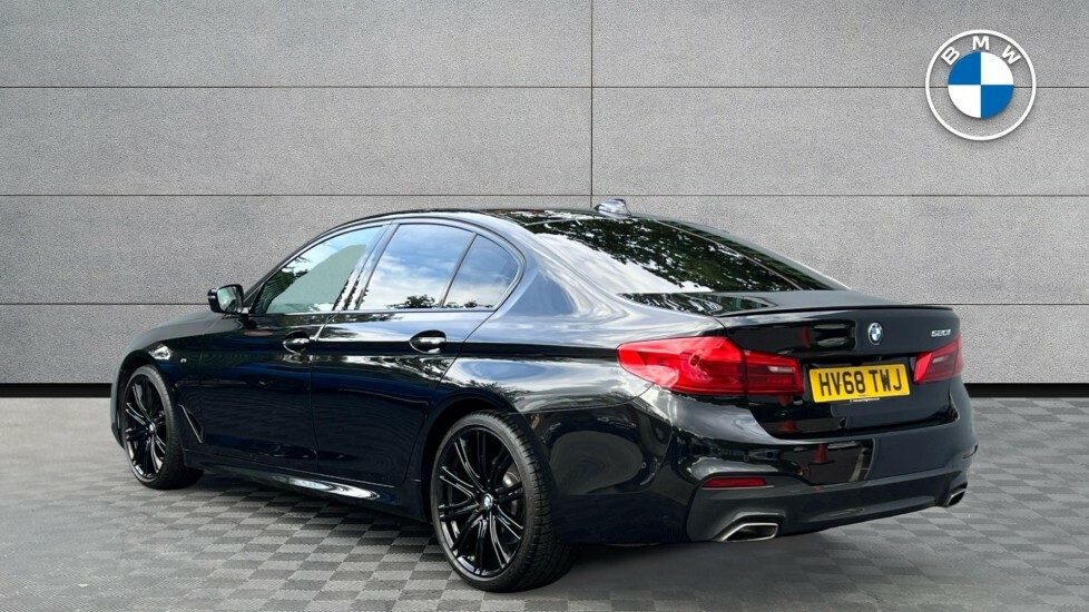 BMW 5 Series 520I M Sport Saloon Black #3