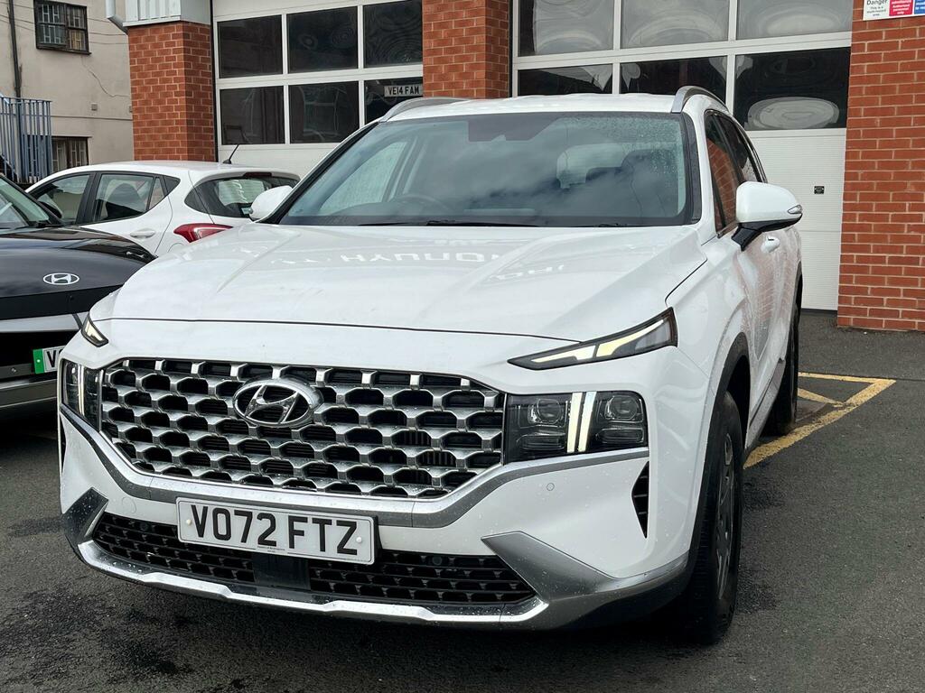 Hyundai Santa Fe 1.6 T-gdi Hybrid Premium White #4