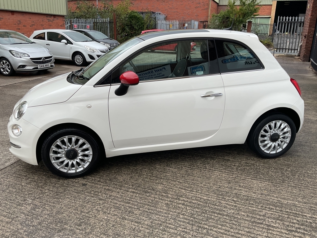 Fiat 500 Hatchback 1.2 Lounge YA67TKE White #3
