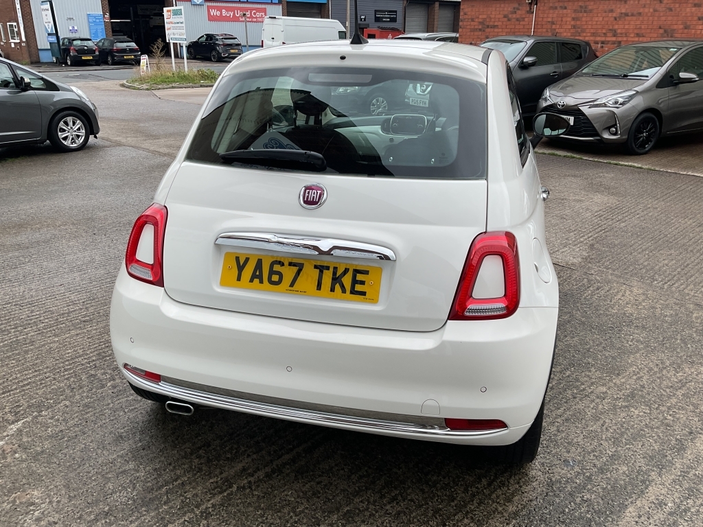 Fiat 500 Hatchback 1.2 Lounge YA67TKE White #4