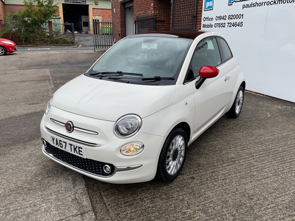 Fiat 500 Hatchback 1.2 Lounge YA67TKE White #2