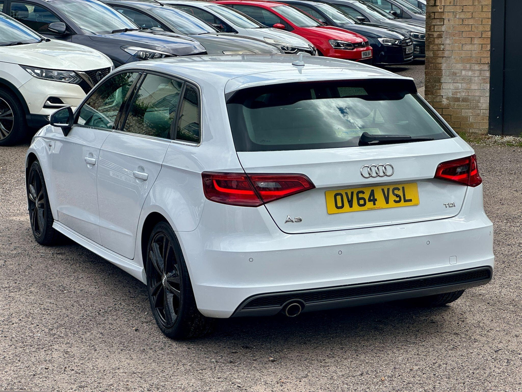 Audi A3 1.4 Tfsi Cod S Line Sportback Euro 6 White #4