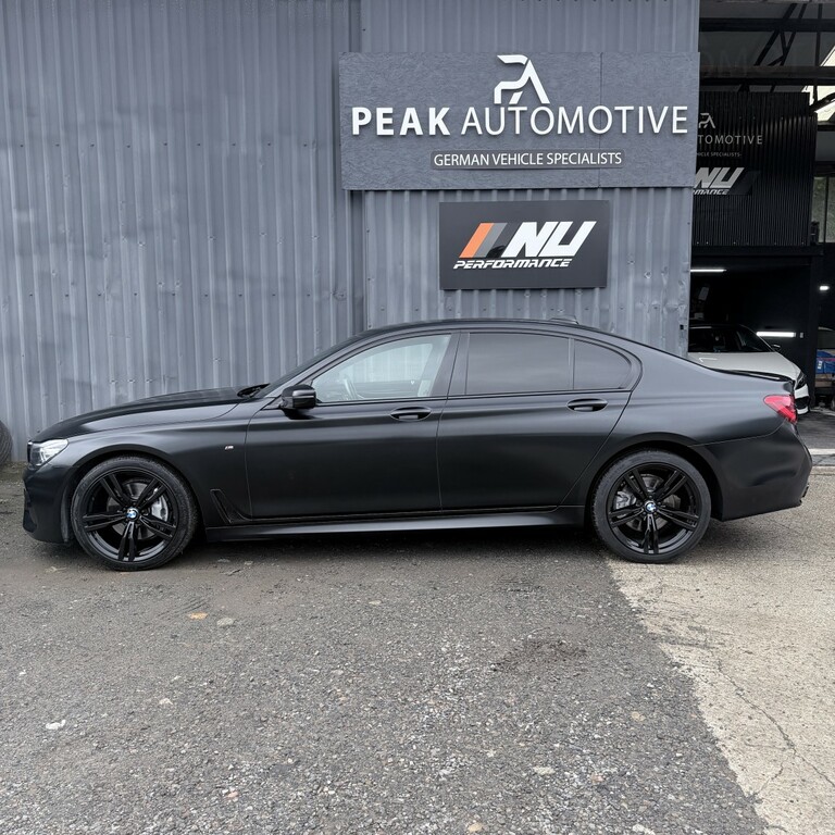 BMW 7 Series 3.0 730D Xdrive M Sport Saloon Black #4