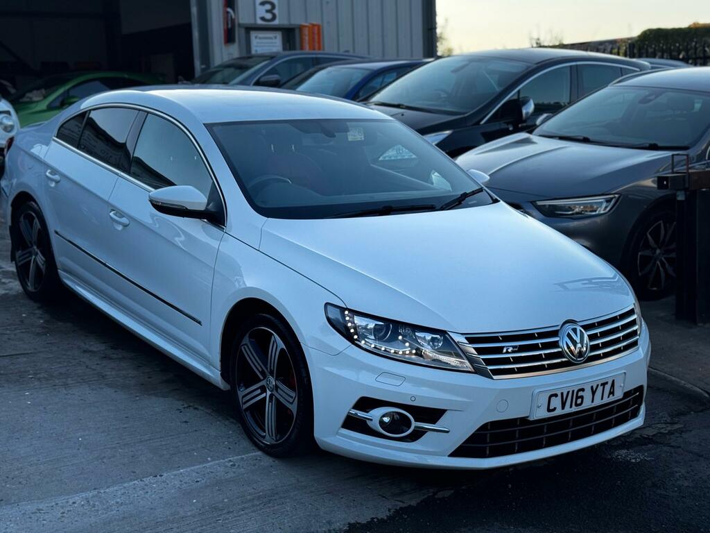Volkswagen CC Cc R-line Tdi Bluemotion Technology White #2