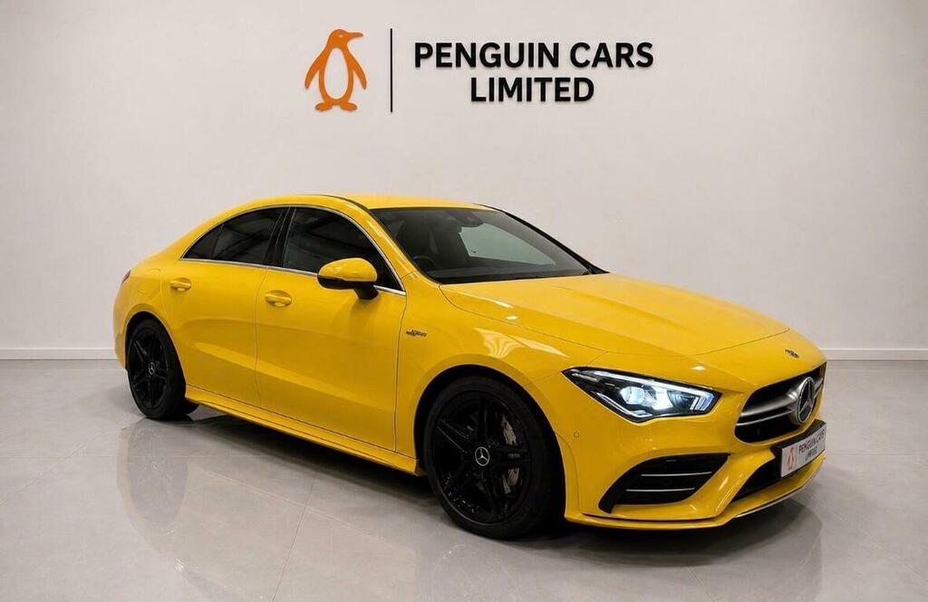 Mercedes-Benz CLA Class Saloon 2.0 Cla35 Amg Coupe 7G-dct 4Matic Euro 6 S Yellow