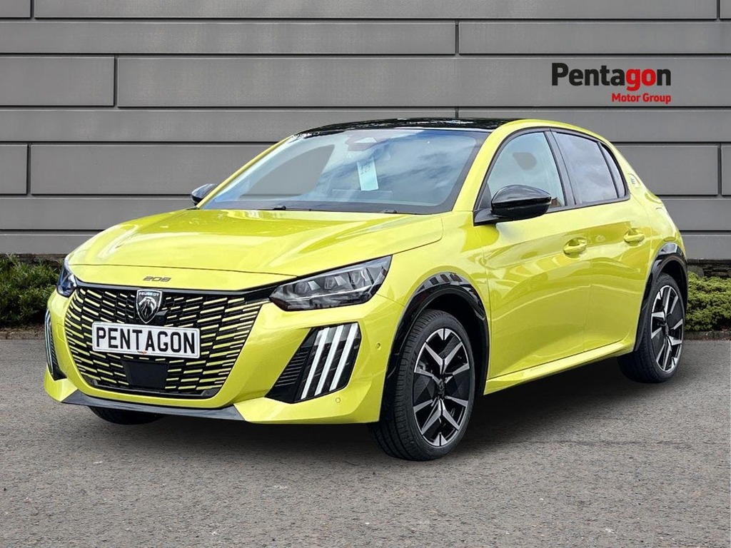 Peugeot e-208 50Kwh Gt Premium Hatchback 7.4K Yellow #3
