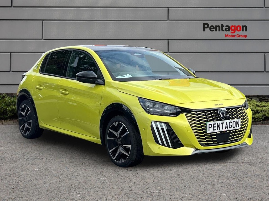 Peugeot e-208 50Kwh Gt Premium Hatchback 7.4K Yellow