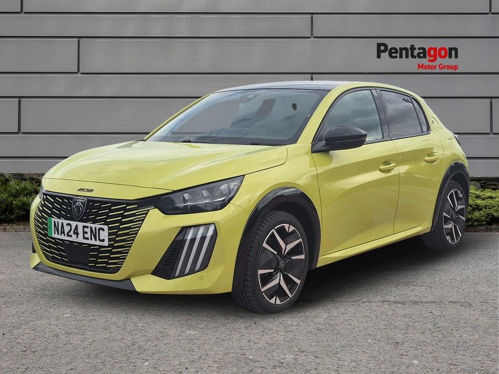 Peugeot e-208 51Kwh Gt Hatchback 11Kw Charger Yellow #3