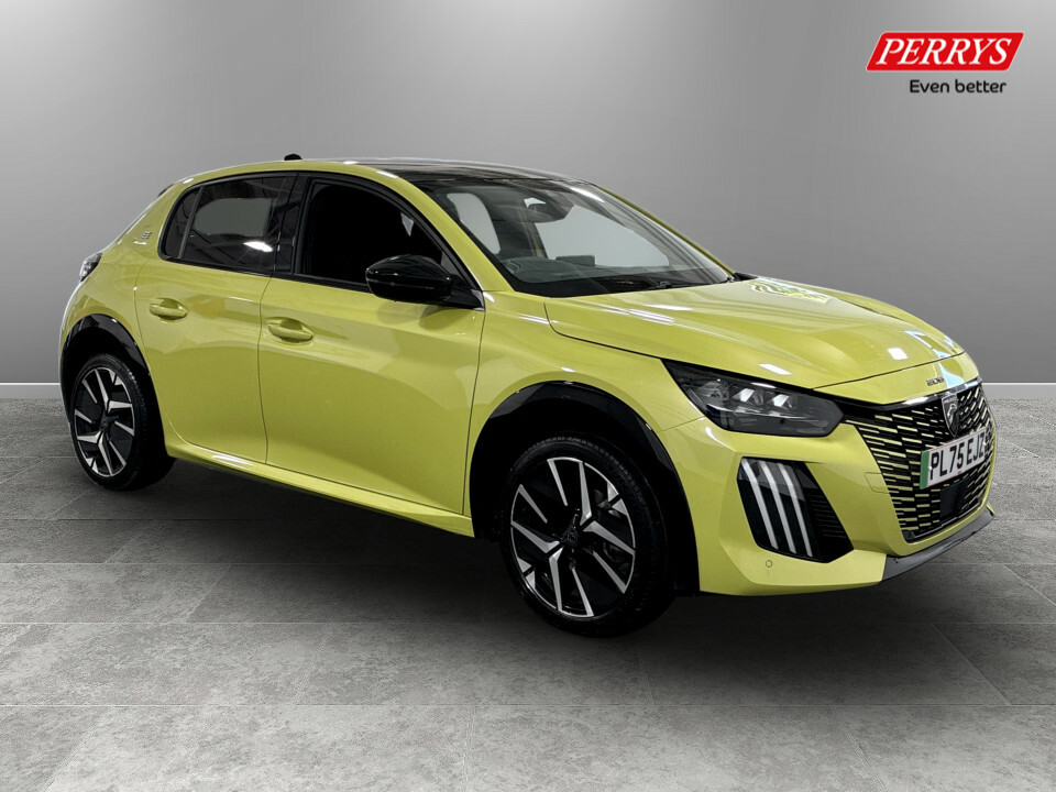 Peugeot e-208 115Kw Gt 51Kwh Yellow