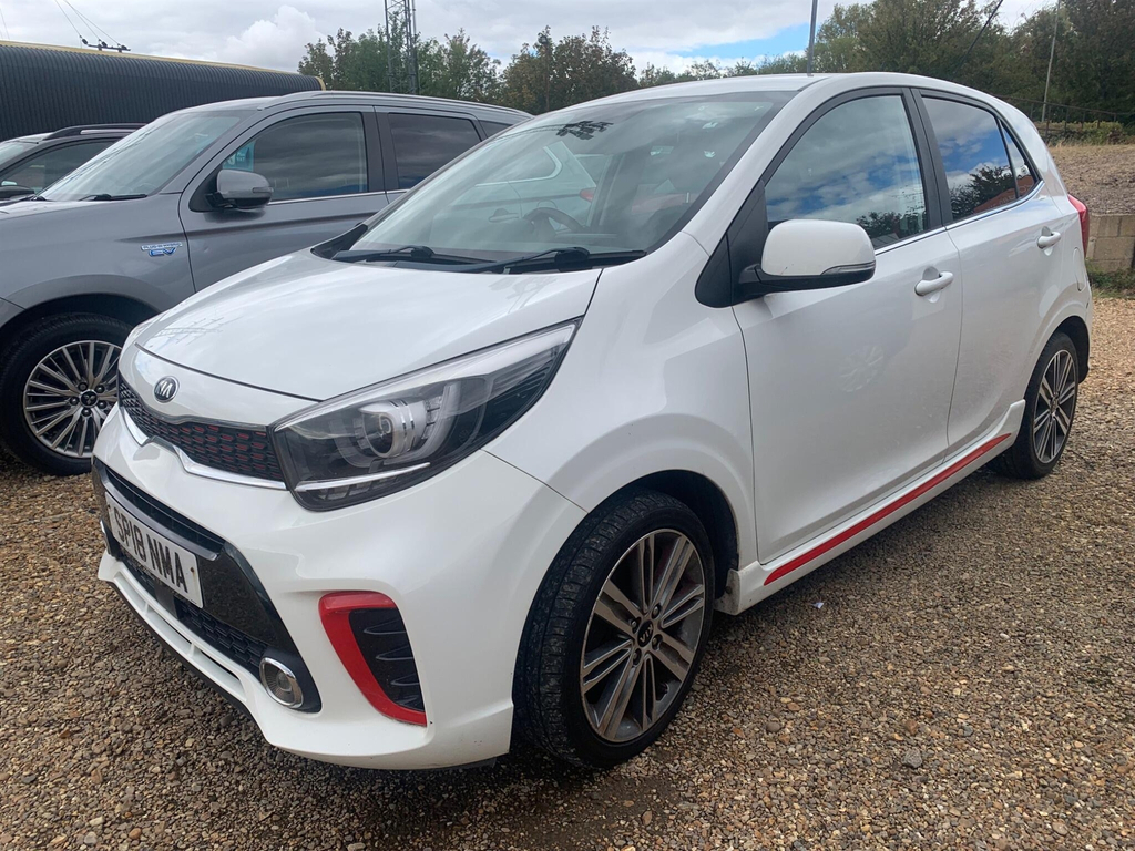 Kia Picanto 1.0 Gt-line Euro 6 White #4