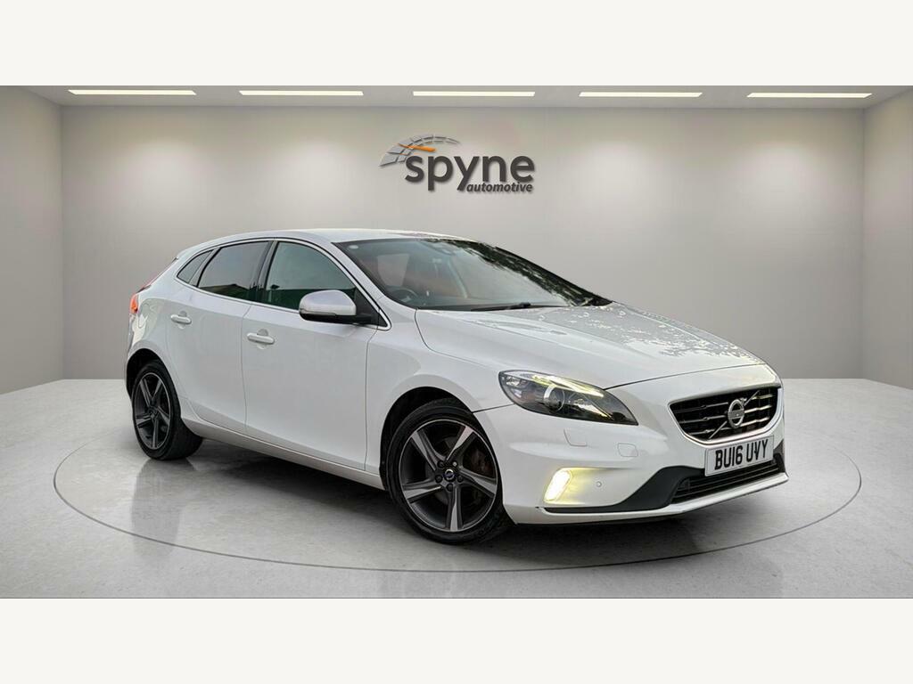 Volvo V40 2.0 D2 R-design Lux Nav Euro 6 S S White