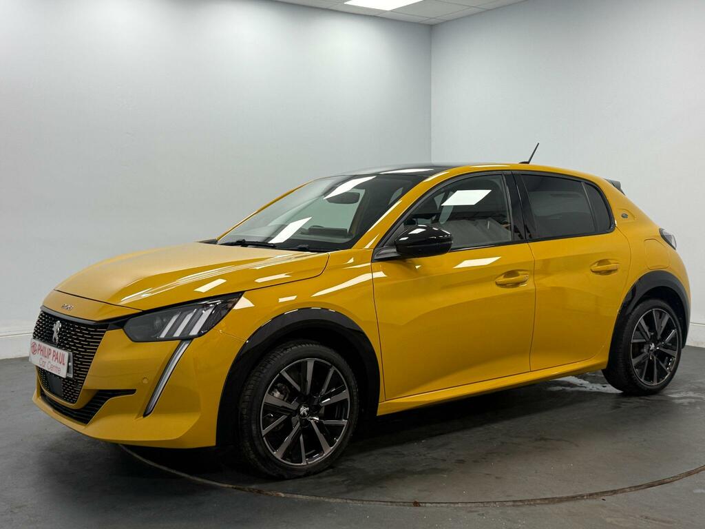 Peugeot e-208 100Kw Gt 50Kwh Yellow #4
