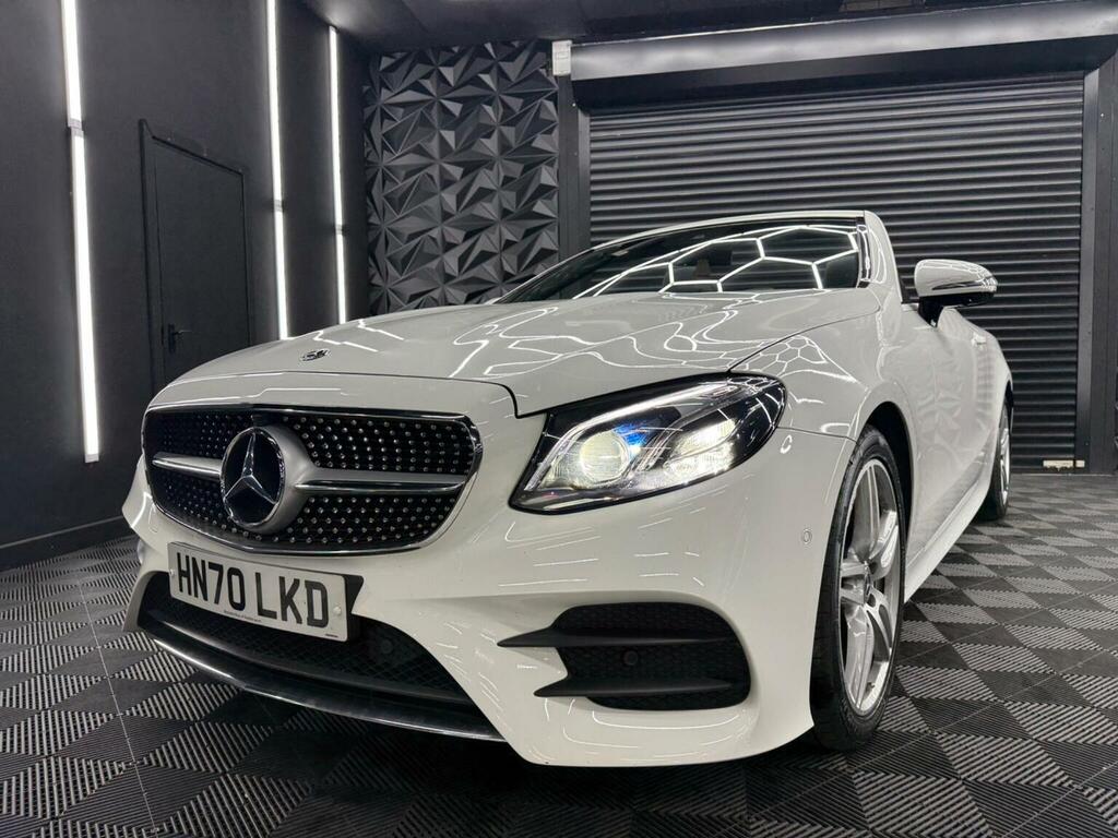 Mercedes-Benz E Class 2.0 E220d Amg Line Premium Cabriolet G-tronic E White #2