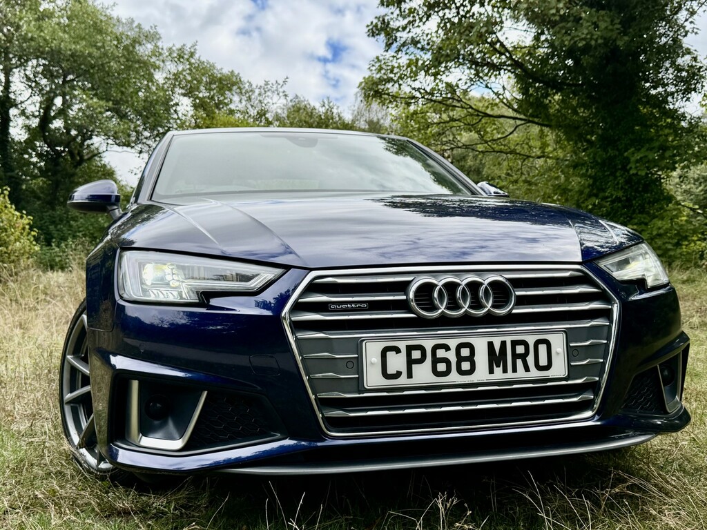 Audi A4 Saloon 2.0 Tdi 40S Line Quattro1owner 38K-ulez-a Blue #2