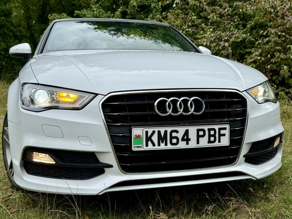 Audi A3 Cabriolet Convertible 2.0 Tds Linesupersports-xenon-beltdo White #3