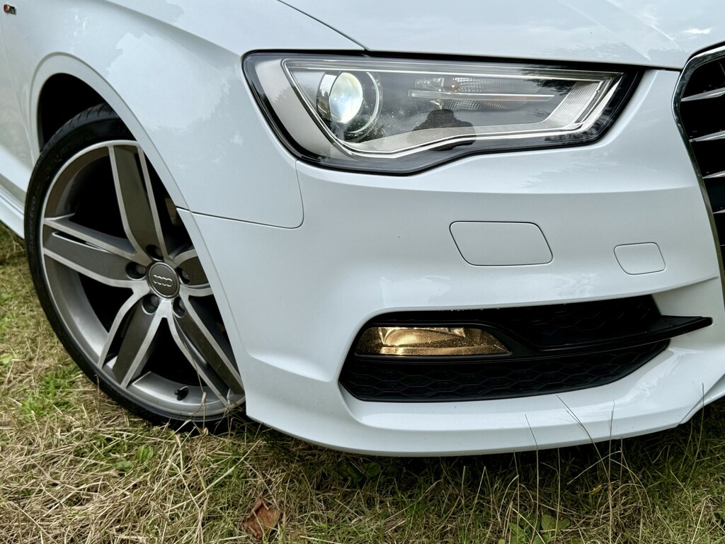 Audi A3 Cabriolet Convertible 2.0 Tds Linesupersports-xenon-beltdo White #2