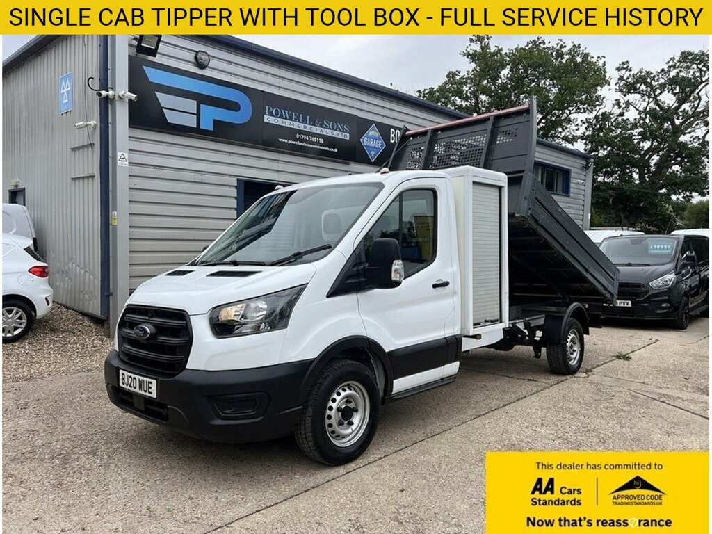 Ford Transit Custom 350 Ecoblue Leader Single Cab White