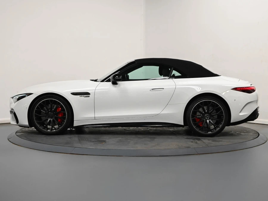 Mercedes-Benz SL Class 4.0 Sl55 V8 Biturbo Amg Premium Plus Convertible White #4