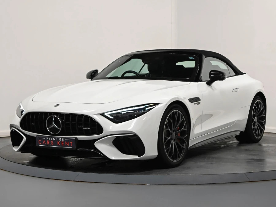 Mercedes-Benz SL Class 4.0 Sl55 V8 Biturbo Amg Premium Plus Convertible White #5