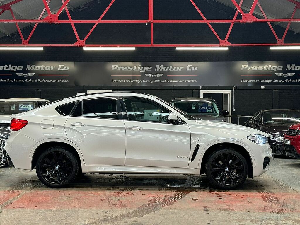 BMW X6 40D M Sport White #3