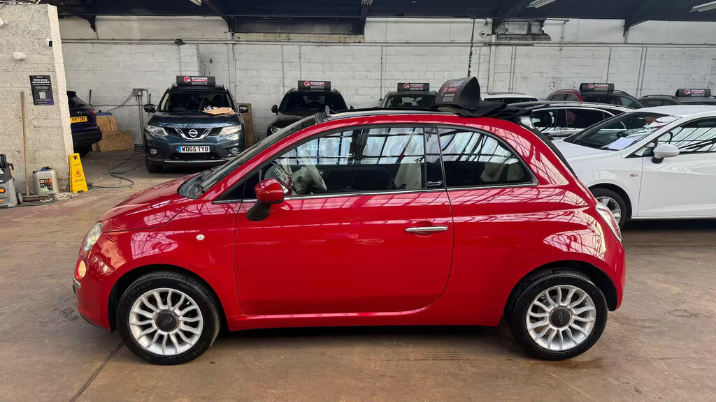 Fiat 500 1.2 Lounge Dualogic Start Stop Convertible P Red #2