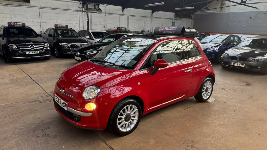 Fiat 500 1.2 Lounge Dualogic Start Stop Convertible P Red