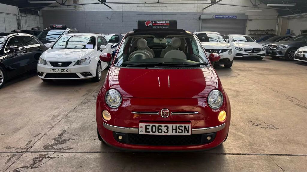 Fiat 500 1.2 Lounge Dualogic Start Stop Convertible P Red #4