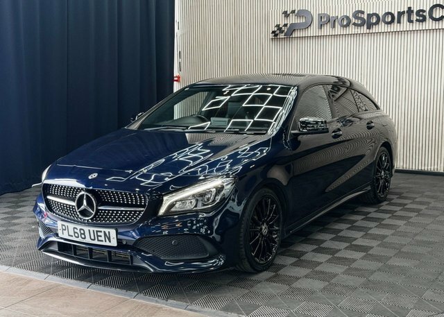 Mercedes-Benz CLA Class 2.1 Cla220d Amg Line Night Edition Shooting Brake Blue #4