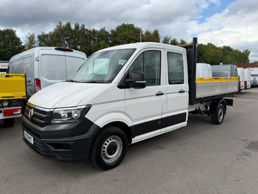 Volkswagen Crafter Tipper 2.0 Tdi Cr35 Startline Double Cab Tipper Rw White #3