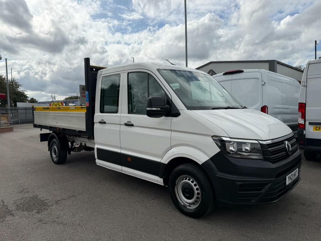 Volkswagen Crafter Tipper 2.0 Tdi Cr35 Startline Double Cab Tipper Rw White