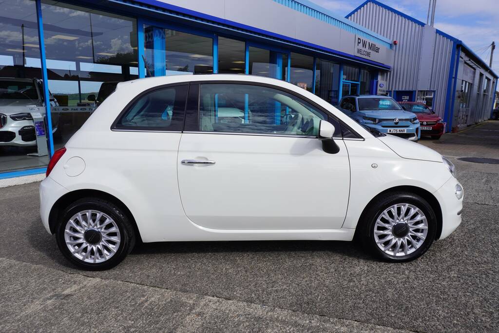 Fiat 500 1.2 Lounge Euro 6 Ss White