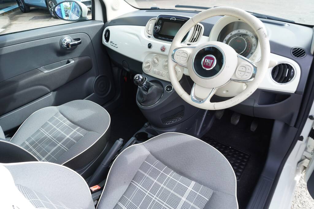 Fiat 500 1.2 Lounge Euro 6 Ss White #3