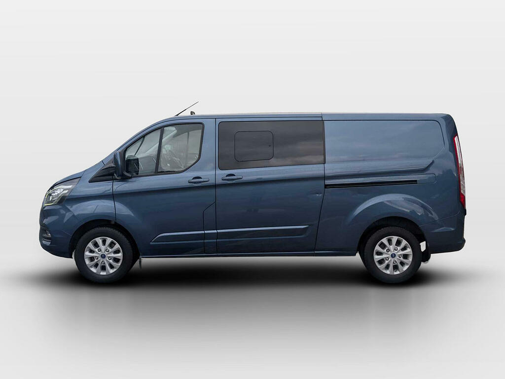 Ford Transit Custom 2.0 300 Ecoblue Limited Crew Van Double Cab Di NX72MHV Blue #4